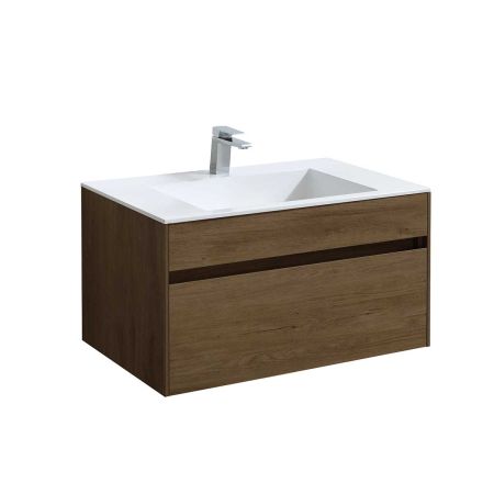 База под раковину Chiara 800 подвесная, 1 выкатной ящик soft-close, T.Oak, артикул VMC-2C800TO