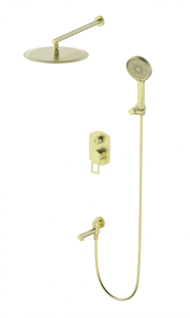 Душевая система встраиваемая WONZON & WOGHAND FRAME, Брашированное золото (WW-88939010-BG), артикул WW-88939010-BG