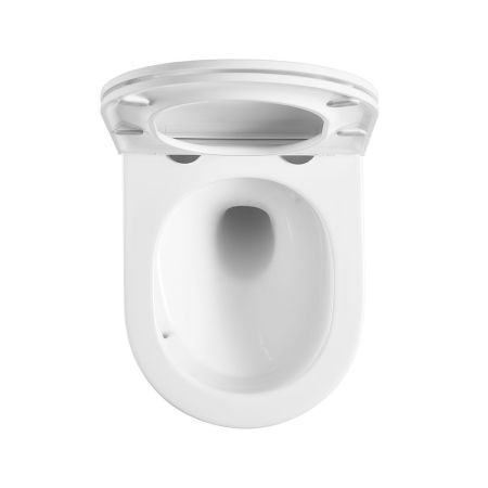 подвесные унитазы Vincea Унитаз подвесной Bien VT1-51T Tornado, цвет белый, ультратонкое soft-close сиденье,, артикул VT1-51T
