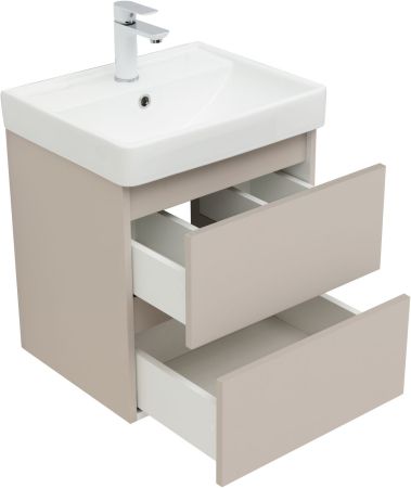 Тумба под раковину Aquanet Вега 2.0 50 бежевый, артикул 00337940