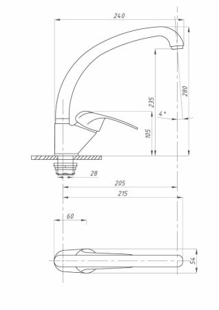 Смеситель для кухни ПСМ-ПРОФСАН PSM-337-037 ProfECO тип См-МОЦБА, артикул PSM-337-037