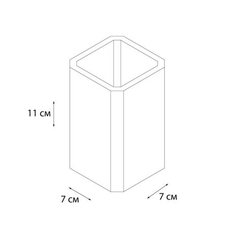 Стакан для ванной комнаты FIXSEN TEXT FX-230-3, белый/черный, артикул FX-230-3