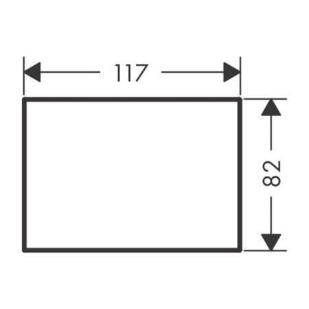 AX MyEdition Панель для смесителя на излив 150мм, металл, цвет: хром, артикул 47905000