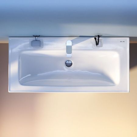 M85AWCC1002WG64 X-Joy, Раковина мебельная, керамическая, 100 см, встроенная, цвет: белый, глянец, артикул M85AWCC1002WG64