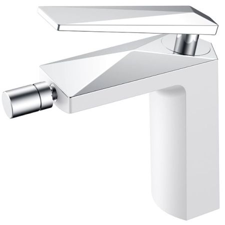 Смеситель для биде VENTURO белый + хром, артикул 376-W