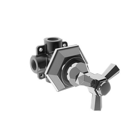 Stella Eccelsa Встраиваемый переключатель для душа 0/153 на 2 выхода, цвет: хром, артикул EC 01202 CR00