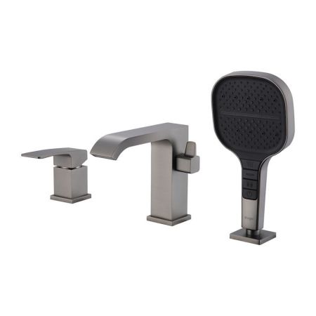 Смеситель на борт ванны Raglo R02.31.09, графит