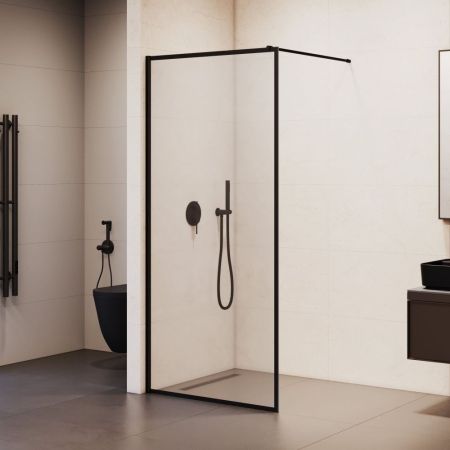 Душевая перегородка RGW WA-012B (Рисунок - черный принт, 800), артикул 35101280-84
