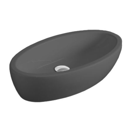 Simas Lft Spazio раковина накладная 63x33см без отв-я под смеситель, цвет черный глянцевый