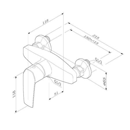 F90A20022 Gem, смеситель для душа, черный, шт., артикул F90A20022