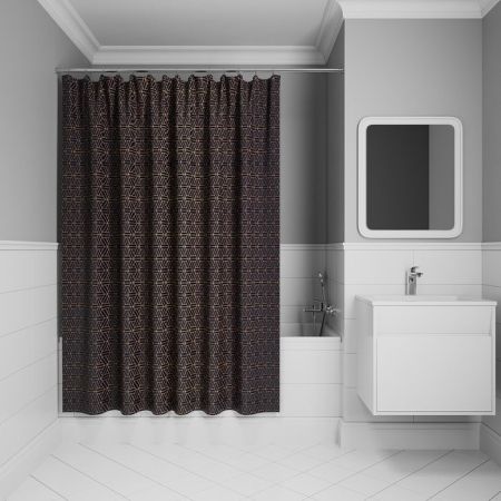 Штора для ванной IDDIS Base 200x240 см, Полиэстер, синий (BG05P24i11), артикул BG05P24i11