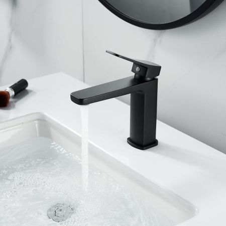 Смеситель для раковины Raffine F0199H, черный, артикул F0199H