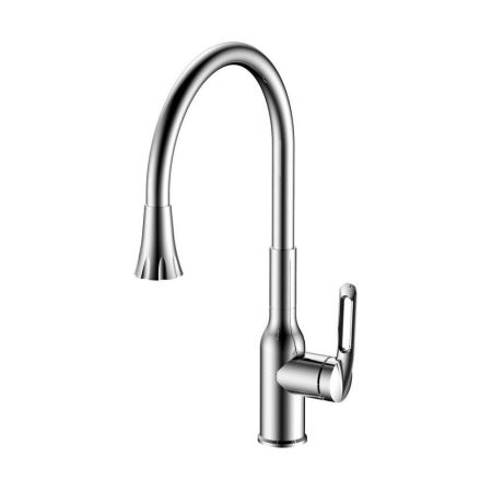 Смеситель для кухни с гибким изливом и режимом душ Haiba HB42830, хром