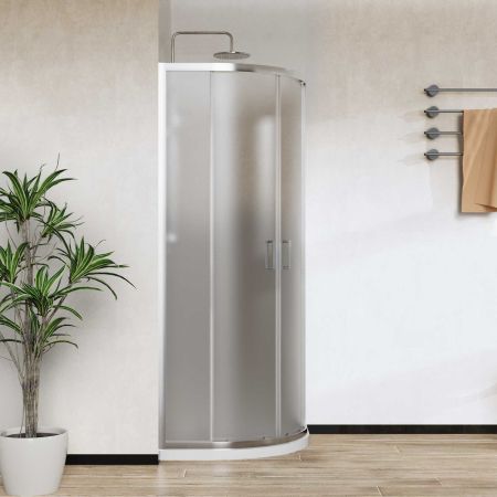 Душевые уголки Vincea Душевой уголок City VSQ-5CT800MT, 800*800, хром, стекло текстурное,, артикул VSQ-5CT800MT