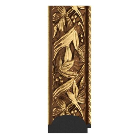 Зеркало Evoform Exclusive-G 128х59 Византия золото