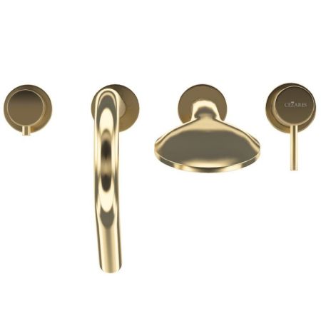 Смеситель на борт ванны LEAF-BVDM4-L, артикул LEAF-BVDM4-L-ST