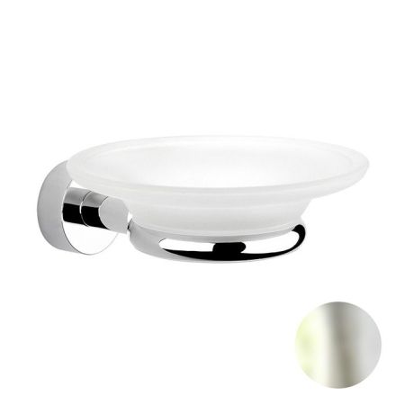 Nicolazzi Accessori bagno Minimale  Мыльница подвесная, цвет: никель блестящий/белый, артикул 1487MNL