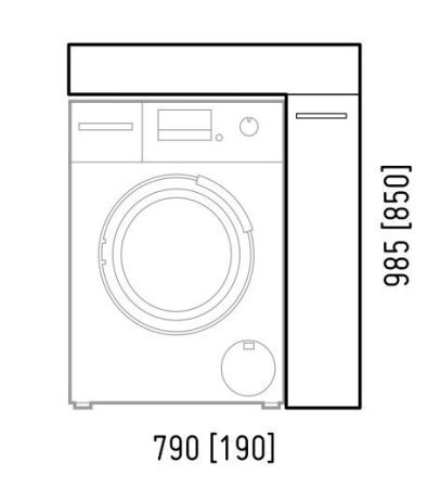 Комод - тумба "Лео 80/20", Корини 80, артикул SD-00000782