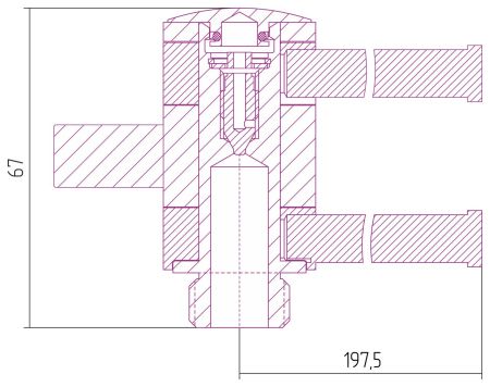 Полотенцедержатель 360 для ДР "СУНЕРЖА" / L 200х2 (Шампань), артикул 020-2003-0200