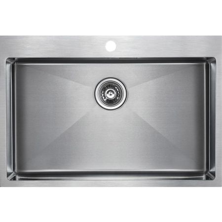 Кухонная мойка Paulmark Saar 75 PM807551-BS Брашированная сталь, артикул PM807551-BS