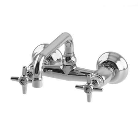 Stella Italica Смеситель для мойки настенный 3245/200, длина излива 200мм цвет: хром, артикул IT 04006 CR00