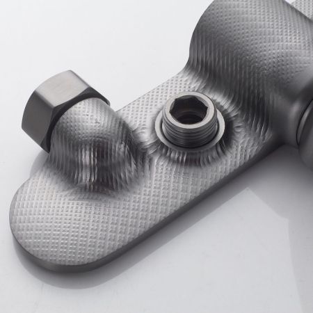 Гигиенический душ со смесителем Shevanik S4705T-1, оружейная сталь