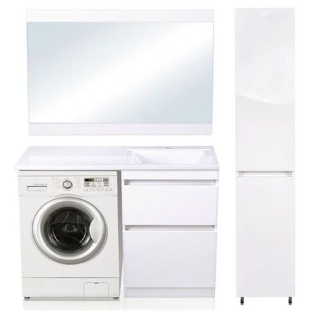 Колонна напольная универсальная "Даллас" с корзиной, Люкс белая, PLUS, артикул СС-00000452