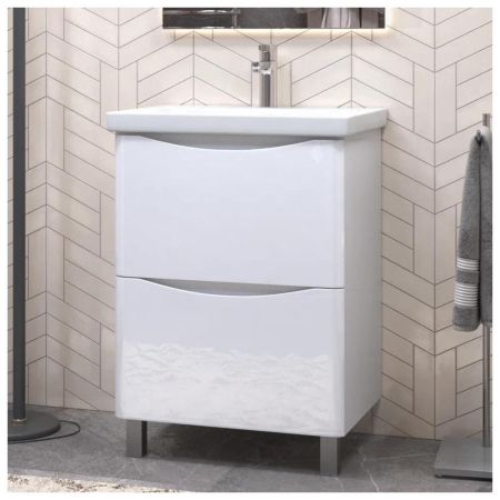 Тумба с раковиной напольная VIGO Glem  322-com, 60 см, артикул 322-com