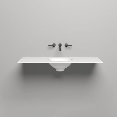 SALINI Столешница 1200х500х15 мм, из материалв S-Stone, цвет белый матовый, артикул 200123M