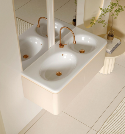 Раковина Double ARNO (1005х460х180) двойная накладная Cerutti SPA, артикул СT9709