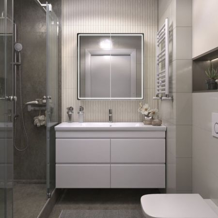 Шкаф VIGO навесной Geometry Comfort 800 с зеркалом (221), артикул 221