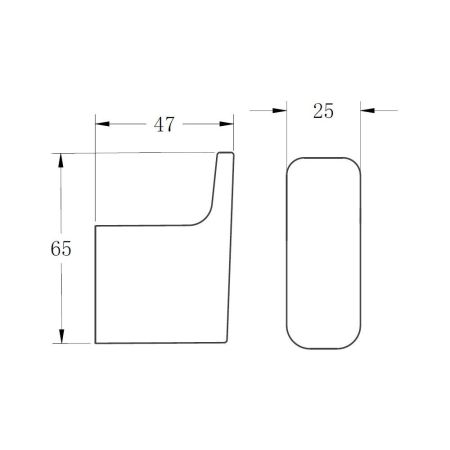 Крючок для ванной комнаты BELZ B90705-1, оружейная сталь, артикул B90705-1