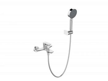 ANCONA Смеситель для ванны и душа в комплекте с ручным душем, шлангом и держателем, хром ANCONA-VAS/DFS-CRM