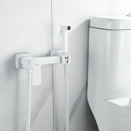 Гигиенический душ со смесителем Raffine F237C, белый