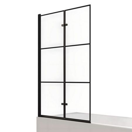 Шторка для ванны NEW TRENDY SUPERIA BLACK 100 см P-0054 L (черный), артикул P-0054