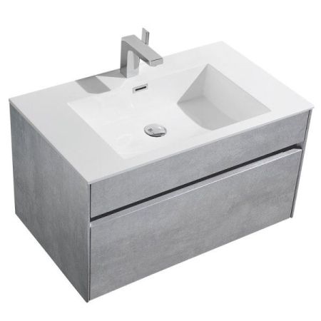 Тумба под раковину Vincea Chiara VMC-1C800CT подвесная Cement, артикул VMC-1C800CT