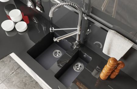 Кухонная мойка Florentina ВЕГА 22.325.D0510.307, серый шёлк, артикул 22.325.D0510.307