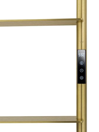 Полотенцесушитель электрический WONZON & WOGHAND DÜSSELDORF, Брашированное золото (WW-A205-BG), артикул WW-A205-BG