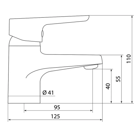Смеситель для раковины Славен СЛ-ОД-З10, хром