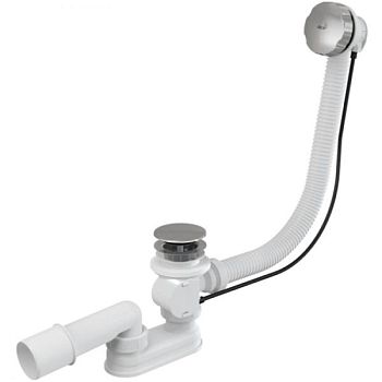 Слив-перелив Alcaplast A55KM-80 полуавтомат Белый Хром