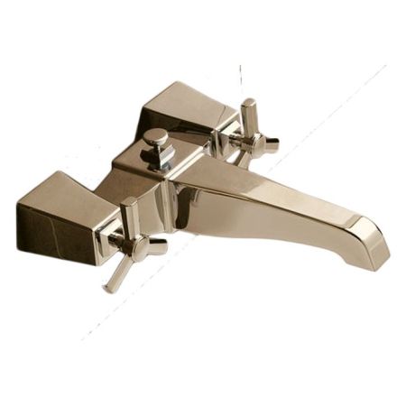 Devon Time Смеситель ванны настенный  с ручной лейкой и шлангом , цвет светлое золото, артикул 2TIME234MOT