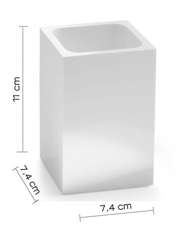 Gedy Sofia, настольный стакан, цвет белый глянцевый, артикул SF98(02)