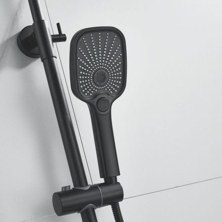 Душевая система Shevanik S6236H, черный