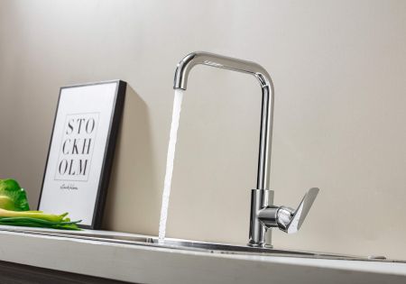 Смеситель для кухни AQUATEK (квадратный излив) AQ1081CR ВЕГА, артикул AQ1081CR