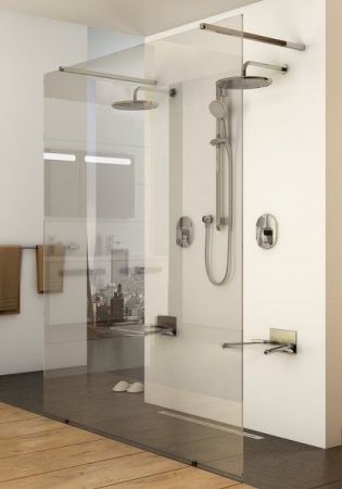 Душевая перегородка Ravak Walk-In Free ST 1300x2000 GW9FJ0C00Z1 профиль Хром стекло Transparent