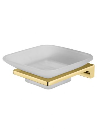 Мыльница с держателем WONZON & WOGHAND ECLIPSE, Глянцевое золото (WW-9122-LG), артикул WW-9122-LG