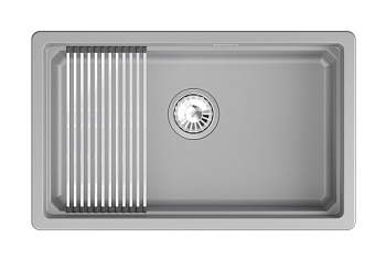 Кухонная мойка GRANULA кварц (7303iU, АЛЮМИНИУМ)