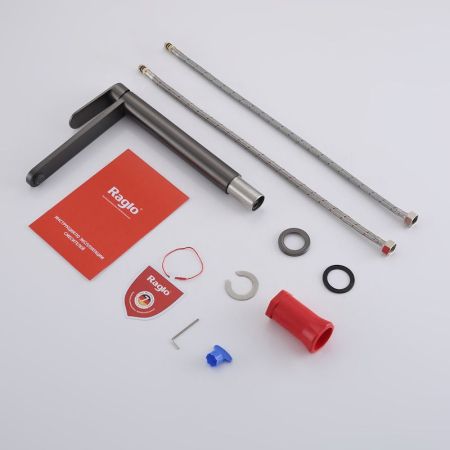 Смеситель для раковины высокий Raglo R10.15.09, графит