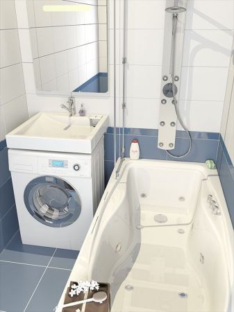 Раковина Altasan Lux 60x60 UPP60LUXs на стиральную машину Белая