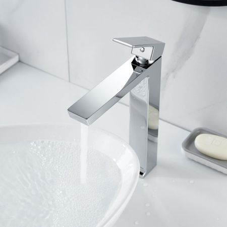 Смеситель для раковины высокий Rose R18 R1811-1, хром